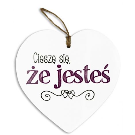 Zawieszka Serce Pan Dragon Cieszę się